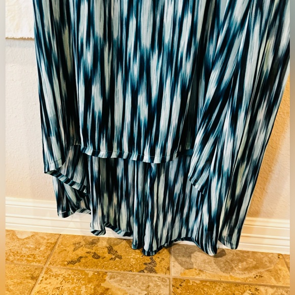 Lane Bryant Size 26/28 Teal Design Short Dress - Picture 4 of 6